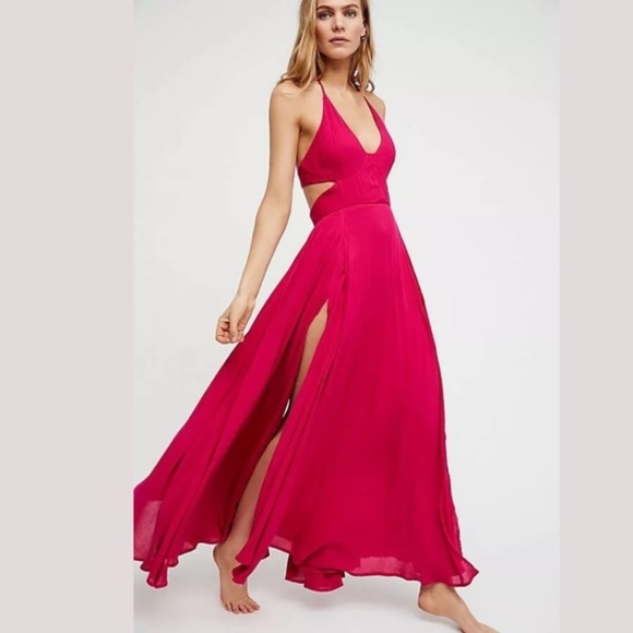 Free People | Dresses | Iso Free People Lille Maxi Dress In Fuchsia ...